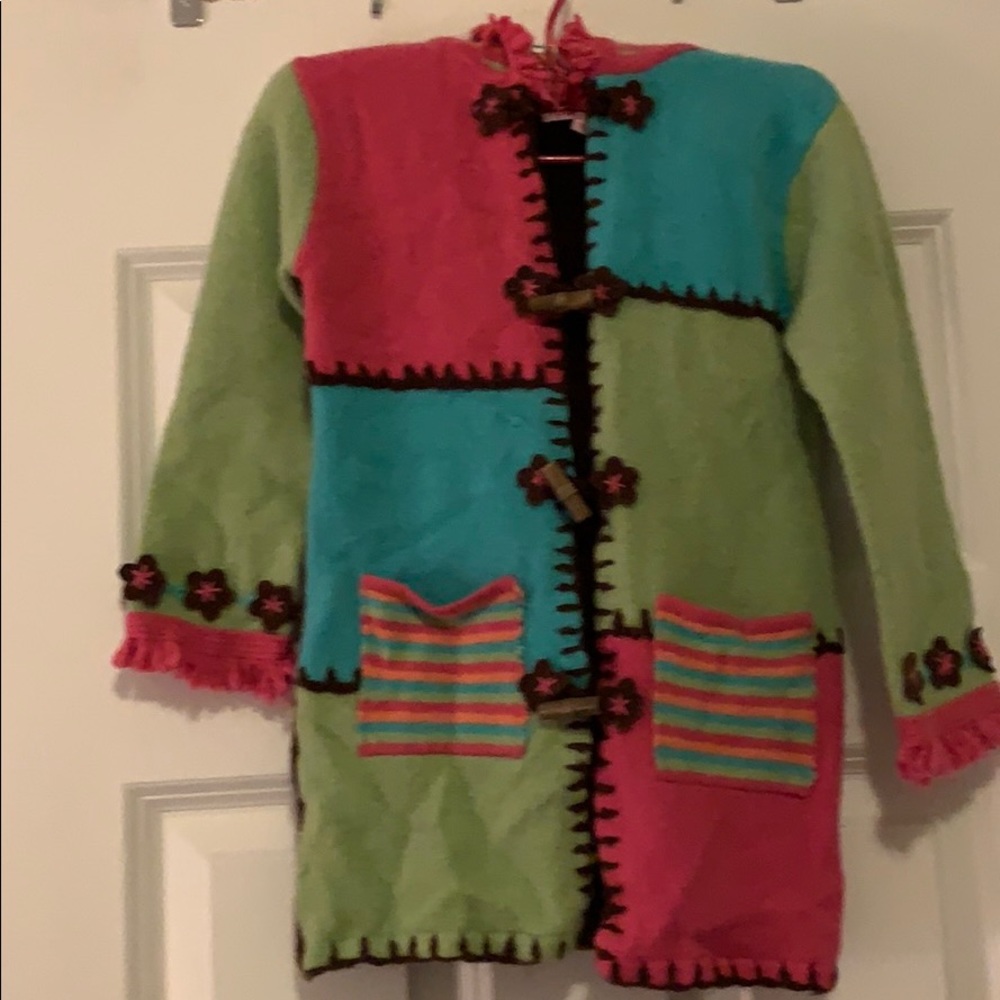 Pink Zebra Cardigan Sweater Hoodie